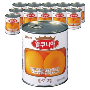 알쿠니아 황도2절 통조림, 840g, 12개