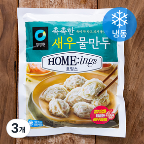 청정원 호밍스 촉촉한 새우 물만두 (냉동), 420g, 3개