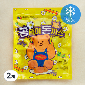 목우촌 곰돌이 돈까스 (냉동), 350g, 2개