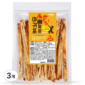 바다원 불맞은 아귀포, 200g, 3개