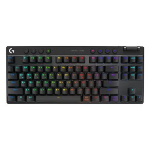 로지텍 PRO X TKL LIGHTSPEED 무선 게이밍 택타일 키보드, 블랙, PRO X TKL 블랙 택타일 갈축, 갈축