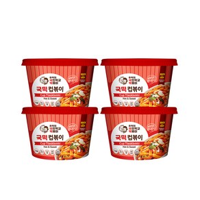 추억의국민학교떡볶이 컵볶이 오리지널, 140g, 4개