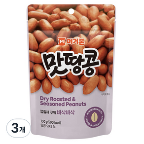 머거본 맛땅콩, 100g, 3개