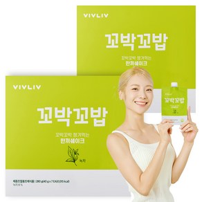 비브리브 꼬박꼬밥 식사대용 녹차 맛 한끼 쉐이크, 40g, 14개