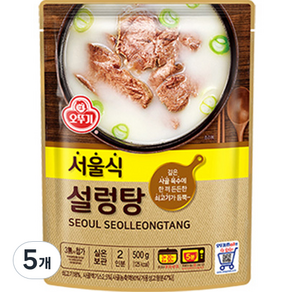 오뚜기 서울식 설렁탕, 500g, 5개