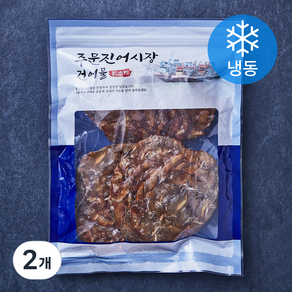 주문진어시장건어물 맛있게 구운 쫄깃 쥐포 (냉동), 300g, 2개