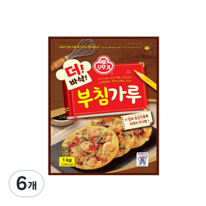 오뚜기 더 바삭 부침가루, 1kg, 6개