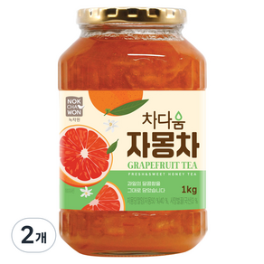 녹차원 차다움 자몽차, 1kg, 1개입, 2개