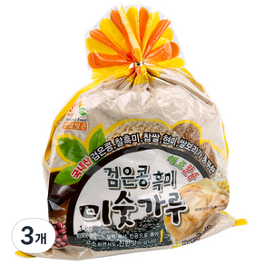 오양식품 검은콩 흑미 미숫가루, 3개, 1kg