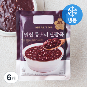 밀탑 통귀리 단팥죽 (냉동), 300g, 6개