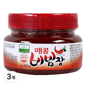 칠갑농산 매콤 비빔장, 450g, 3개