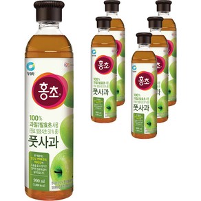 홍초 풋사과 음용식초, 900ml, 6개