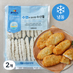 어기여찬 수협 수제 포테이포 치즈명태까스 20개입 (냉동), 1kg, 2개