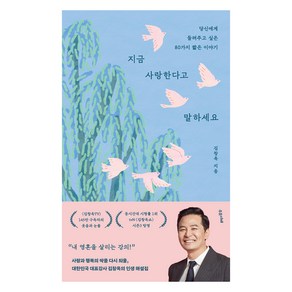 지금 사랑한다고 말하세요: 당신에게 들려주고 싶은 80가지 짧은 이야기, 수오서재, 김창옥