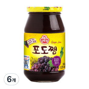 오뚜기 포도쨈, 500g, 6개