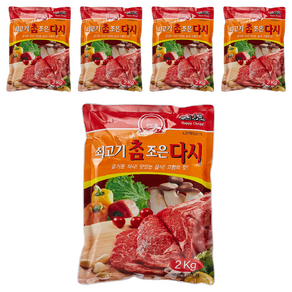 초야식품 쇠고기 참조은 다시, 2kg, 5개