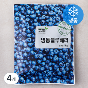 이안 칠레산 블루베리 (냉동), 1kg, 4개