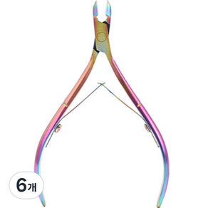 미빌 큐티클제거 손톱케어 네일니퍼, 핑크, 6개