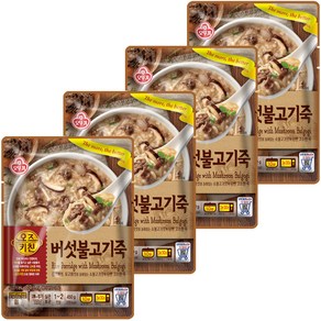 오뚜기 오즈키친 버섯불고기죽, 450g, 4개