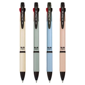 자바펜 제트 3볼 biz 빈티지 펜 4종 세트 0.7mm, BLUE, YELLOW, OLIVE, PEACH, 1세트