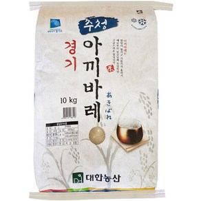 대한농산 2024년산 햅쌀 경기 추청 아끼바레 백미, 상, 10kg, 1개