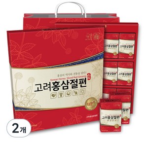 고려홍삼진흥원 홍삼절편 선물세트 15개입 + 쇼핑백, 300g, 2개