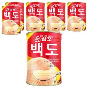 삼포 백도 슬라이스, 400g, 6개