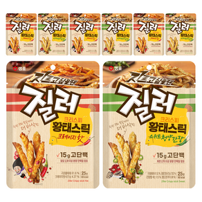 질러 크리스피 황태스틱 스위트청양간장 25g 4p + 크레이지핫 25g 4p, 1세트