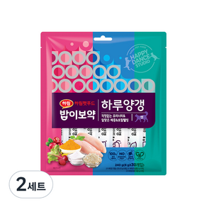 밥이보약 캣 하루양갱 간식 웰빙 8g x 10p + 체중 8g x 10p + 유리너리 8g x 10p 세트, 3종, 2세트, 30g