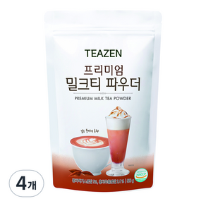 티젠 프리미엄 밀크티 파우더, 500g, 1개입, 4개