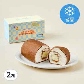 빌리엔젤 쿠키 카페오레 수건 케이크 (냉동), 125g, 2개