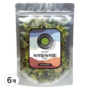 동이약초 국내산 녹차잎 녹차엽, 150g, 1개입, 6개