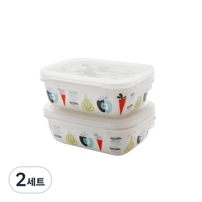 ZEN 런치 ISAK 직사각 밀폐용기 400ml 2p 세트