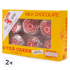 터녹스 밀크초콜릿 티케이크 6p, 144g, 2개