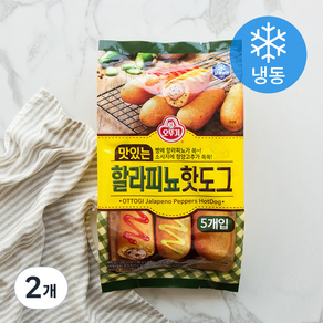 오뚜기 맛있는 할라피뇨 핫도그 (냉동), 400g, 2개