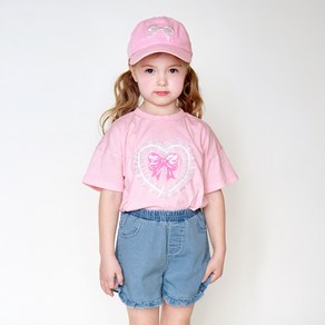 마리앤모리 여아용 러블리 레이스 크롭 티셔츠