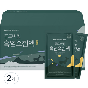 푸드버킷 흑염소진액, 2.1L, 2개