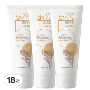 에네스티 더 순한 쌀&우유 클렌징폼, 140ml, 18개