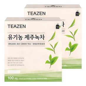 티젠 유기농 제주 녹차, 1.2g, 100개입, 2개