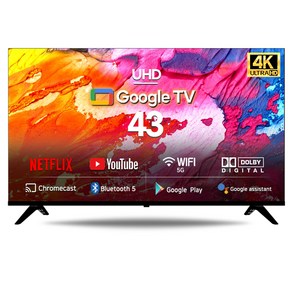 시티브 4K UHD 안드로이드 TV, 108cm(43인치), MR4304GGPT PREMIUM, 스탠드형, 자가설치