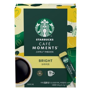 스타벅스 카페모먼트 브라이트 커피, 1.2g, 70개입, 1개