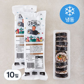 제주eat 제주버섯 잡채 곤약비건김밥 (냉동), 220g, 10입