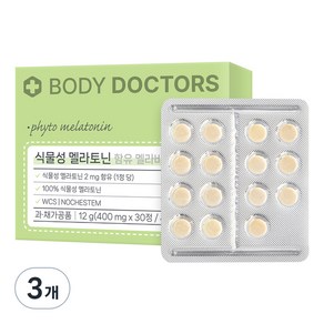 바디닥터스 식물성 멜라토닌 함유 멜라바인, 30정, 3박스