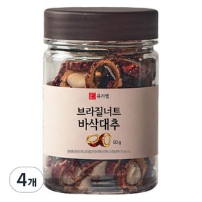 유기샘 브라질너트 바삭대추 80g, 4개