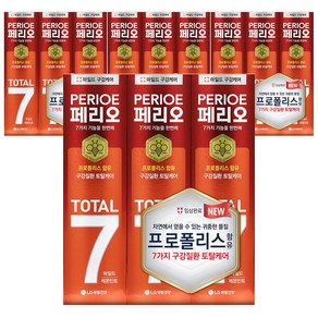 페리오 토탈7프로 치약 마일드, 12개, 120g