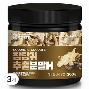 조은약초 참당귀 추출분말H, 200g, 3개