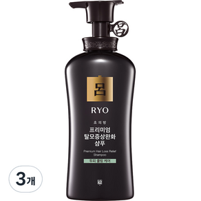 려 초의방 탈모증상케어 두피쿨링 샴푸, 3개, 490ml