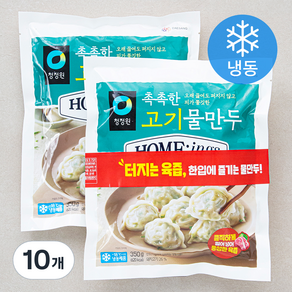 대상 호밍스 촉촉한 고기물만두 (냉동), 350g, 10개