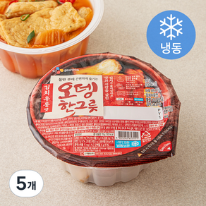 CJ 김치우동맛 오뎅한그릇 (냉동), 78g, 5개