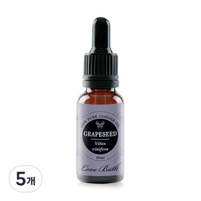 러브바스 아로마 페이스오일 포도씨, 20ml, 5개